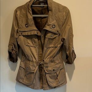 Luii Women's Utility Jacket in Tan